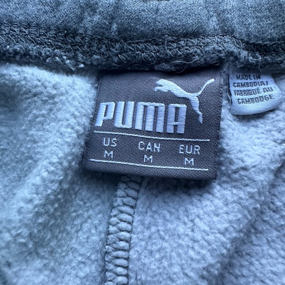 Puma Men's Grey Tapered Sweatpants - Picture 2 of 7